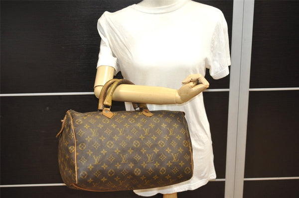 Authentic Louis Vuitton Monogram Speedy 30 USA Model Hand Boston Bag Junk 8210J