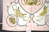 Authentic HERMES Carre 90 Scarf "SPRINGS" Silk Pink 8211I