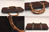 Authentic GUCCI Bamboo 2Way Shoulder Hand Long Wallet Suede Leather Brown 8211M