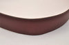 Authentic HERMES Leather Belt Reversible Size 65cm 25.6" Bordeaux Brown 8212J