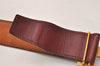 Authentic HERMES Leather Belt Reversible Size 65cm 25.6" Bordeaux Brown 8212J