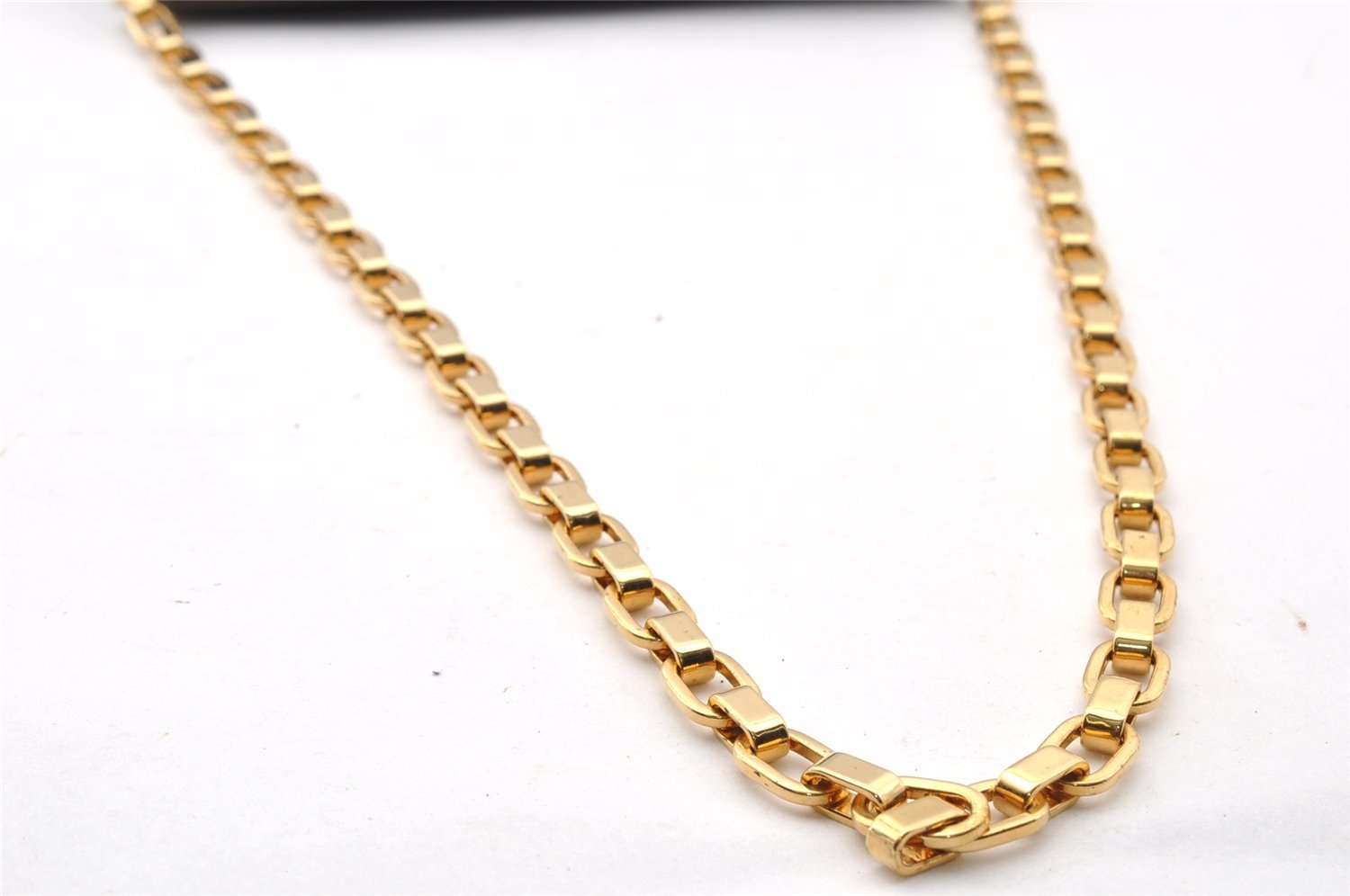 Auth Louis Vuitton Pochette Louise GM Chain Shoulder Bag Leather Brown LV 8214I