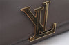 Auth Louis Vuitton Pochette Louise GM Chain Shoulder Bag Leather Brown LV 8214I