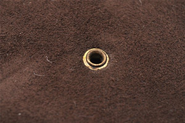 Auth Louis Vuitton Pochette Louise GM Chain Shoulder Bag Leather Brown LV 8214I