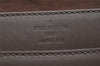 Auth Louis Vuitton Pochette Louise GM Chain Shoulder Bag Leather Brown LV 8214I