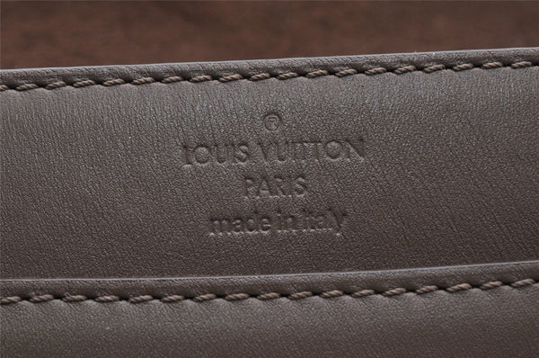 Auth Louis Vuitton Pochette Louise GM Chain Shoulder Bag Leather Brown LV 8214I