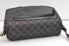 Authentic GUCCI Sherry Line Shoulder Bag GG Canvas Leather 0190375 Black 8215J