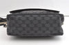 Authentic GUCCI Sherry Line Shoulder Bag GG Canvas Leather 0190375 Black 8215J