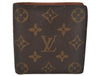 Authentic Louis Vuitton Monogram Porte Billet Carte Credit Monnaie Wallet 8217J