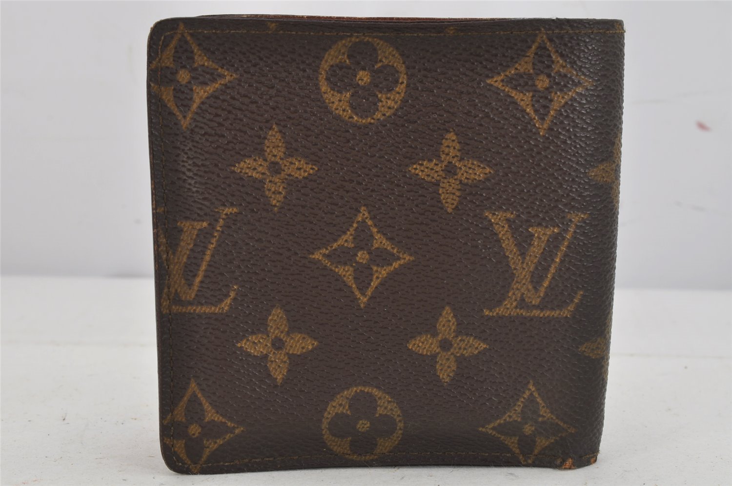 Authentic Louis Vuitton Monogram Porte Billet Carte Credit Monnaie Wallet 8217J