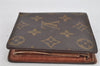 Authentic Louis Vuitton Monogram Porte Billet Carte Credit Monnaie Wallet 8217J