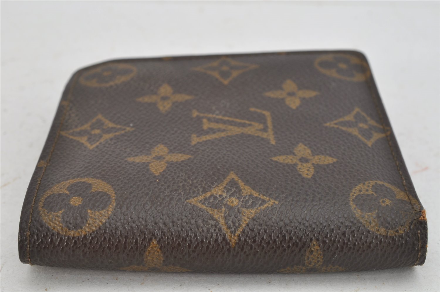 Authentic Louis Vuitton Monogram Porte Billet Carte Credit Monnaie Wallet 8217J