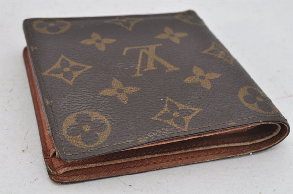 Authentic Louis Vuitton Monogram Porte Billet Carte Credit Monnaie Wallet 8217J