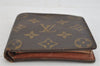 Authentic Louis Vuitton Monogram Porte Billet Carte Credit Monnaie Wallet 8217J