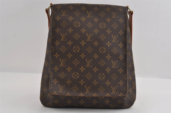 Authentic Louis Vuitton Monogram Musette Shoulder Cross Body Bag M51256 LV 8220I