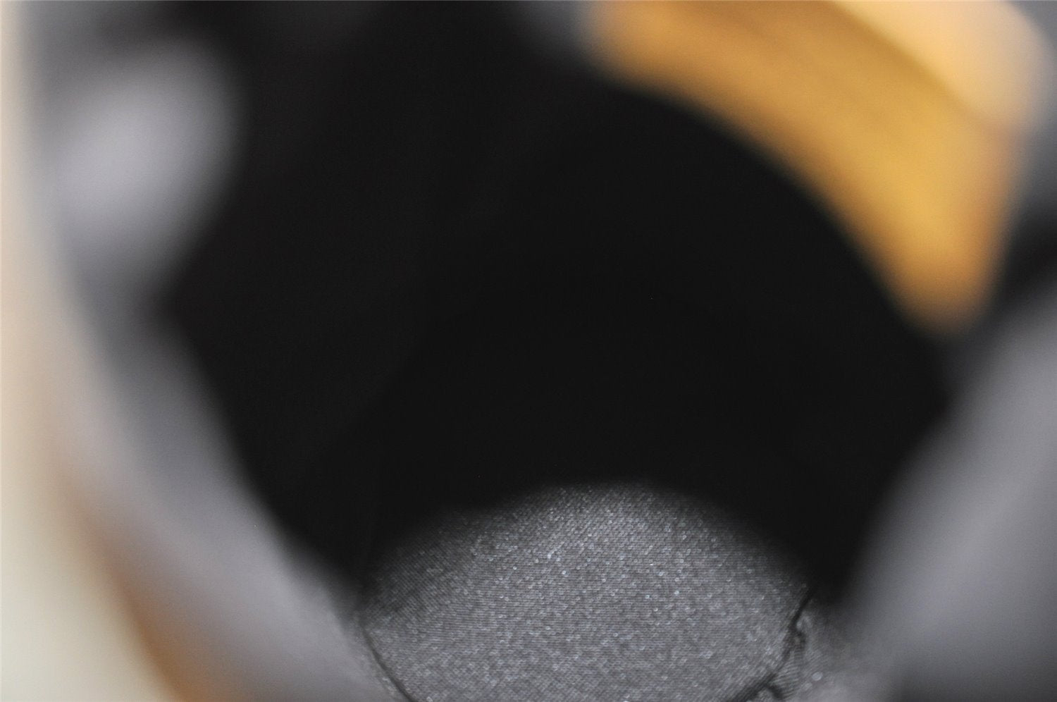 Authentic GUCCI Sherry Line Drawstring Pouch Purse GG Canvas Leather Brown 8221I