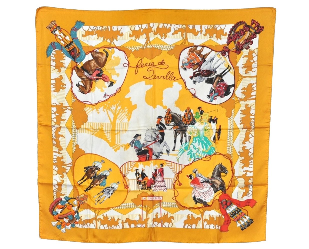 Authentic HERMES Carre 90 Scarf 