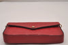 Auth Louis Vuitton Monogram Empreinte Pochette Felice Shoulder Bag Red LV 8222I