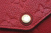 Auth Louis Vuitton Monogram Empreinte Pochette Felice Shoulder Bag Red LV 8222I