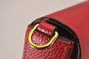 Auth Louis Vuitton Monogram Empreinte Pochette Felice Shoulder Bag Red LV 8222I
