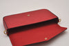 Auth Louis Vuitton Monogram Empreinte Pochette Felice Shoulder Bag Red LV 8222I