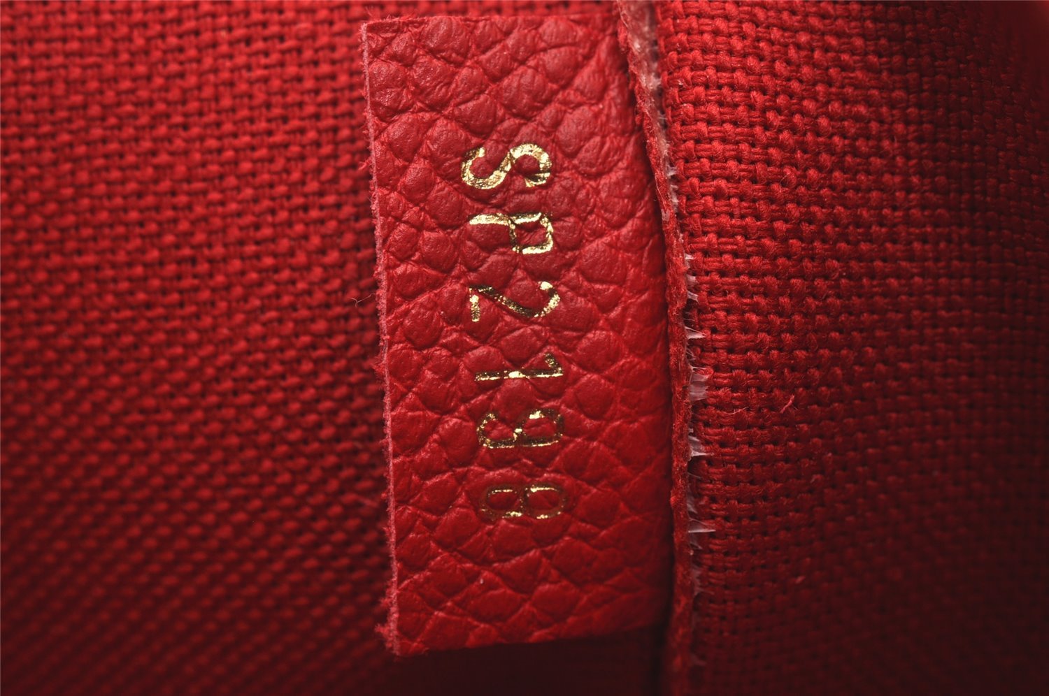 Auth Louis Vuitton Monogram Empreinte Pochette Felice Shoulder Bag Red LV 8222I