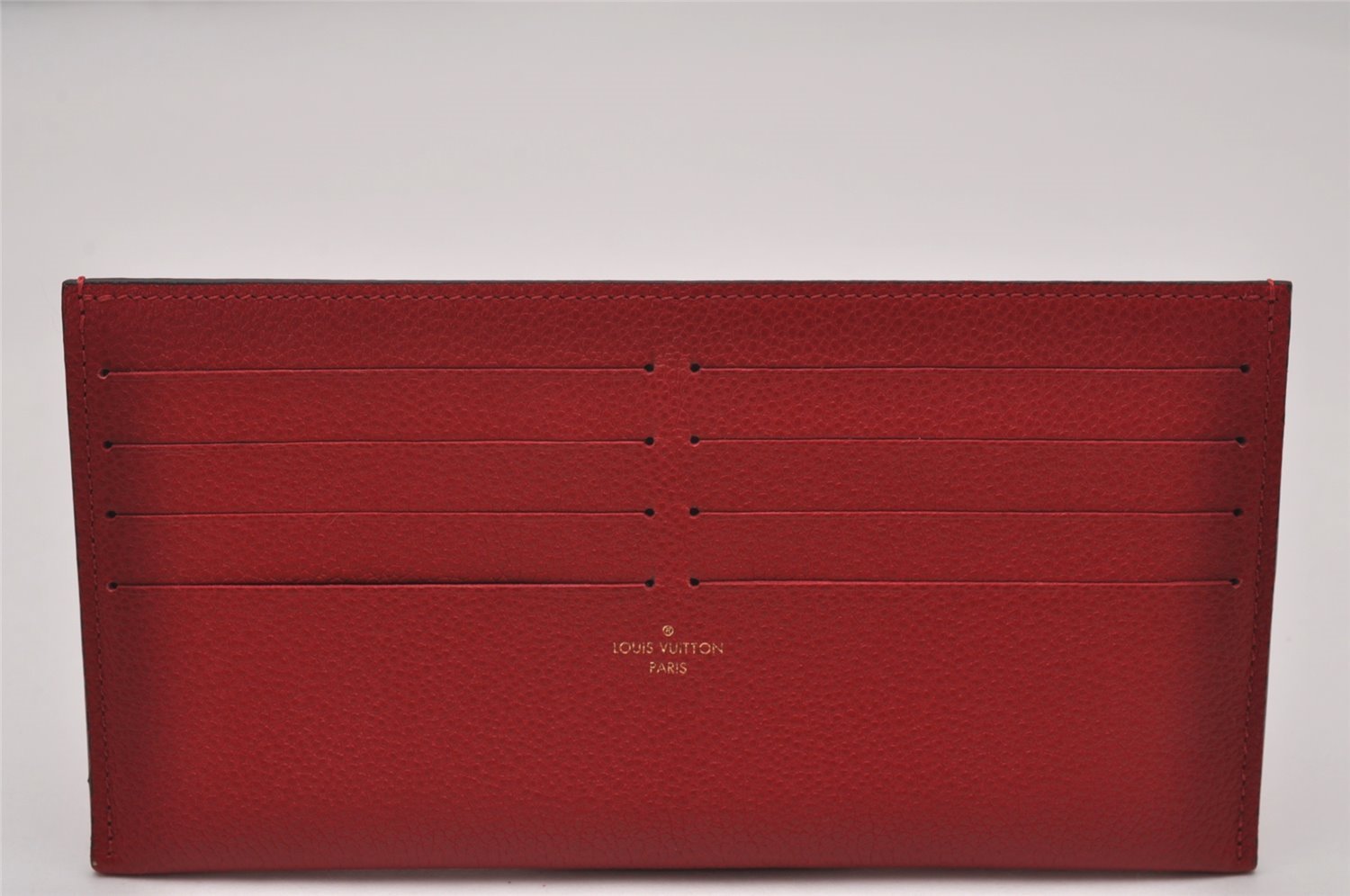 Auth Louis Vuitton Monogram Empreinte Pochette Felice Shoulder Bag Red LV 8222I