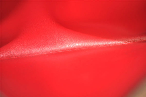 Auth Louis Vuitton Monogram Empreinte Pochette Felice Shoulder Bag Red LV 8222I