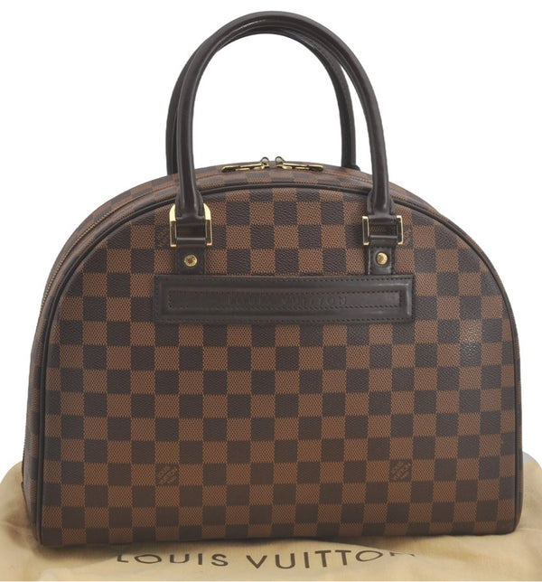 Authentic Louis Vuitton Damier Nolita Hand Boston Bag N41455 LV 8223I