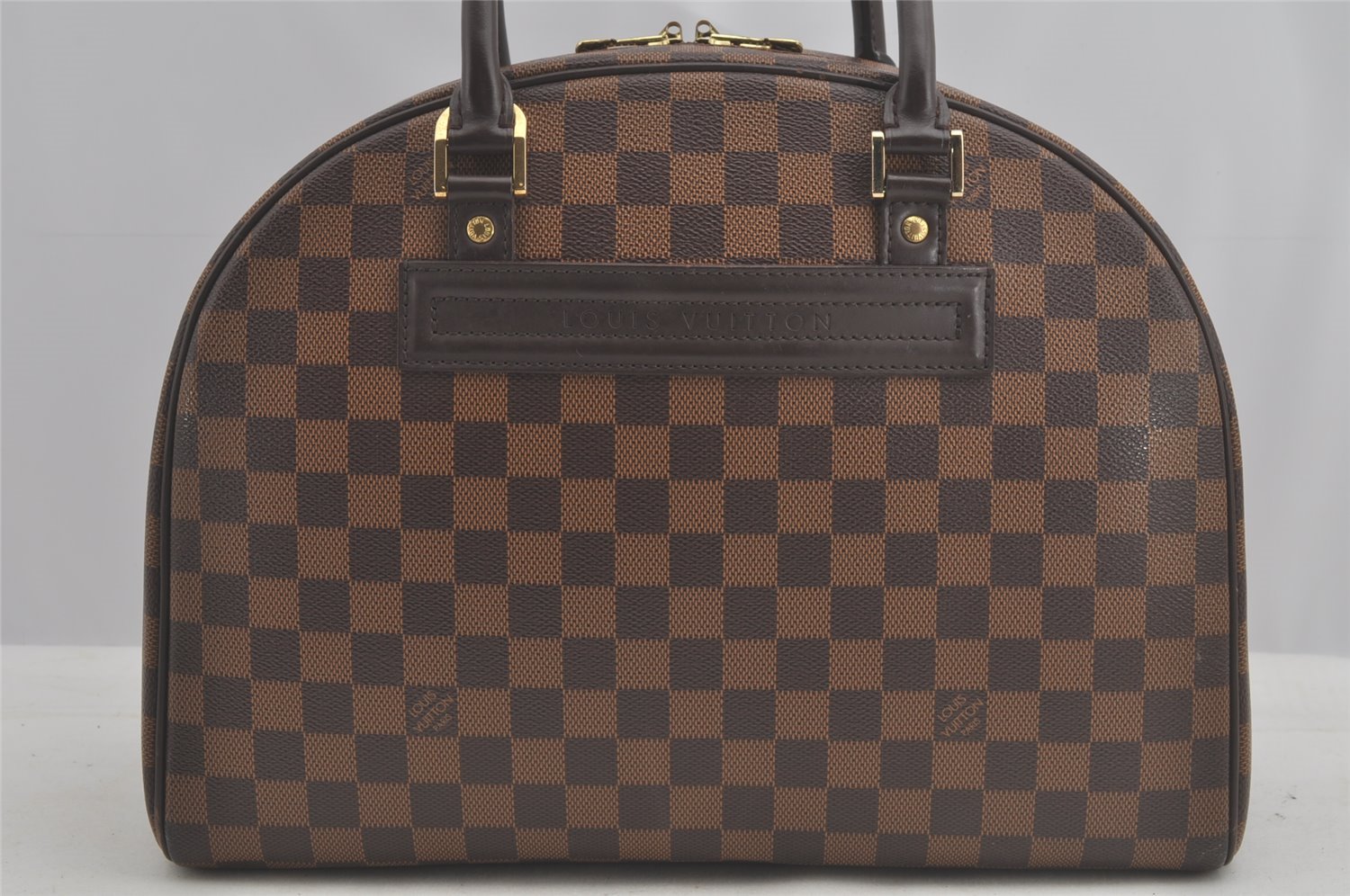 Authentic Louis Vuitton Damier Nolita Hand Boston Bag N41455 LV 8223I