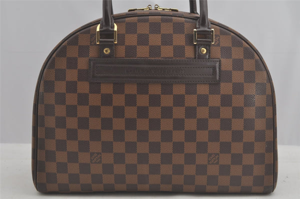 Authentic Louis Vuitton Damier Nolita Hand Boston Bag N41455 LV 8223I