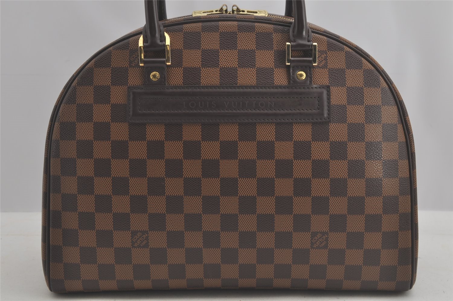 Authentic Louis Vuitton Damier Nolita Hand Boston Bag N41455 LV 8223I