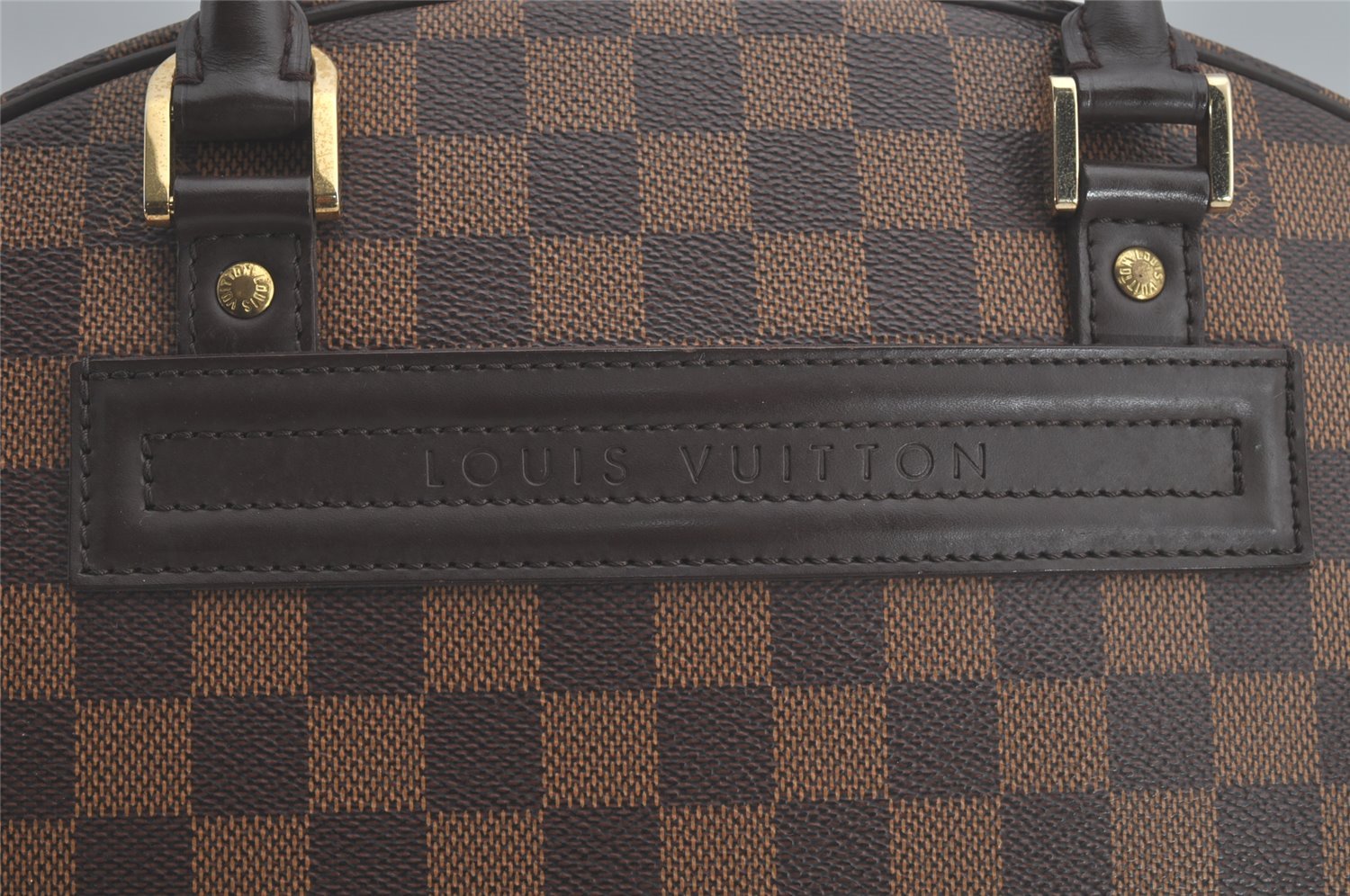 Authentic Louis Vuitton Damier Nolita Hand Boston Bag N41455 LV 8223I