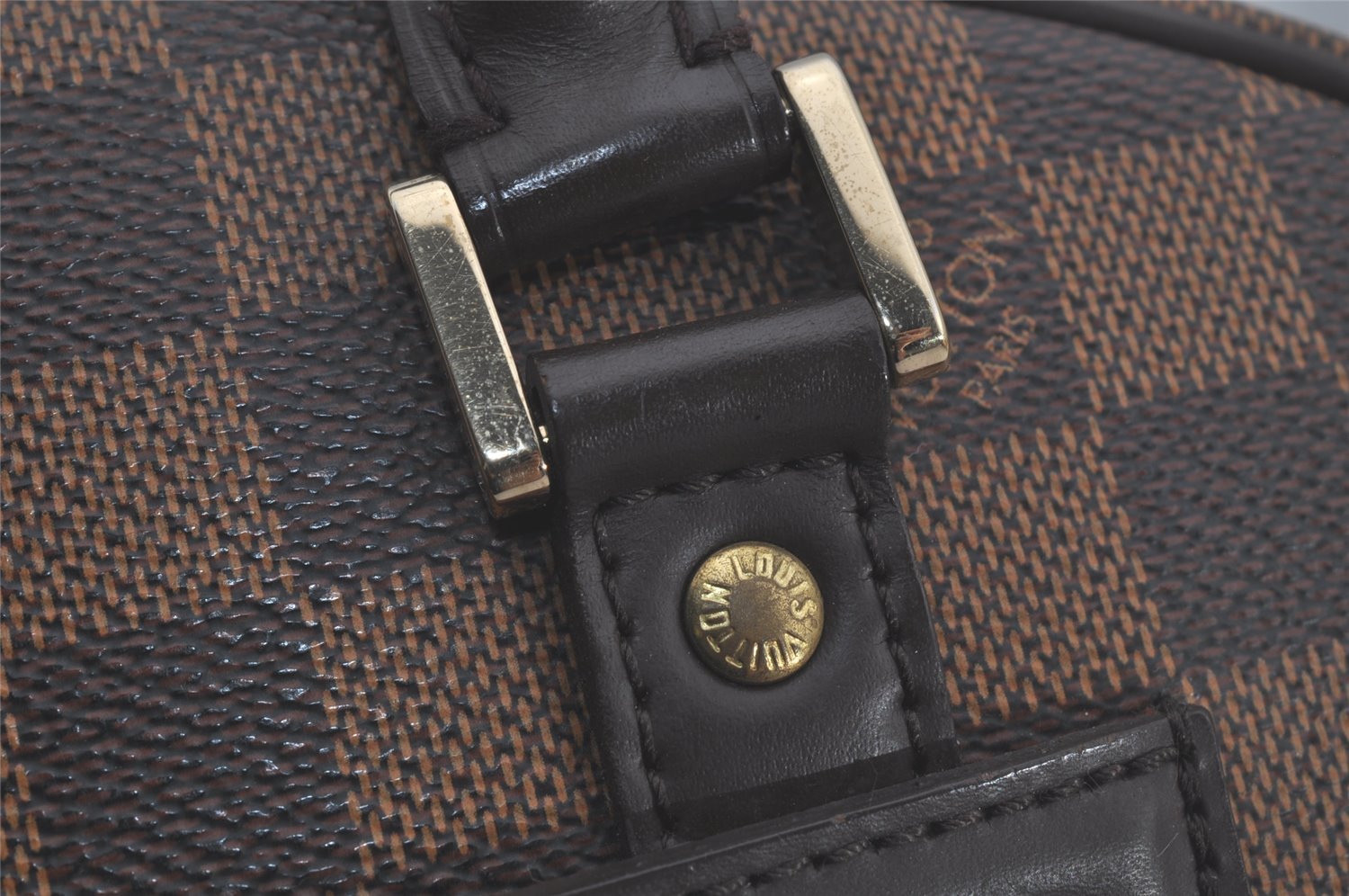 Authentic Louis Vuitton Damier Nolita Hand Boston Bag N41455 LV 8223I