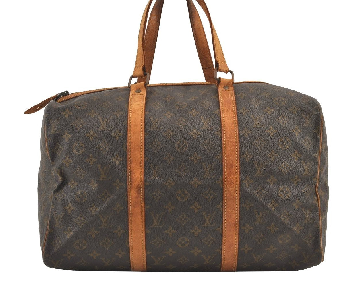 Authentic Louis Vuitton Monogram Sac Souple 45 Hand Boston Bag Old Model 8223J