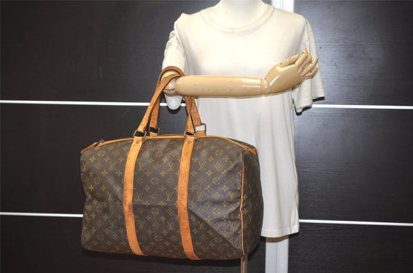 Authentic Louis Vuitton Monogram Sac Souple 45 Hand Boston Bag Old Model 8223J