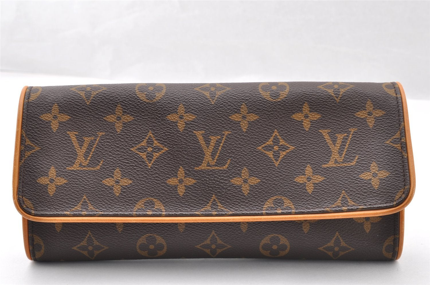 Authentic Louis Vuitton Monogram Pochette Twin GM Shoulder Bag M51852 LV 8224I