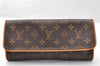 Authentic Louis Vuitton Monogram Pochette Twin GM Shoulder Bag M51852 LV 8224I