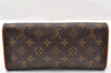Authentic Louis Vuitton Monogram Pochette Twin GM Shoulder Bag M51852 LV 8224I
