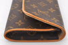 Authentic Louis Vuitton Monogram Pochette Twin GM Shoulder Bag M51852 LV 8224I