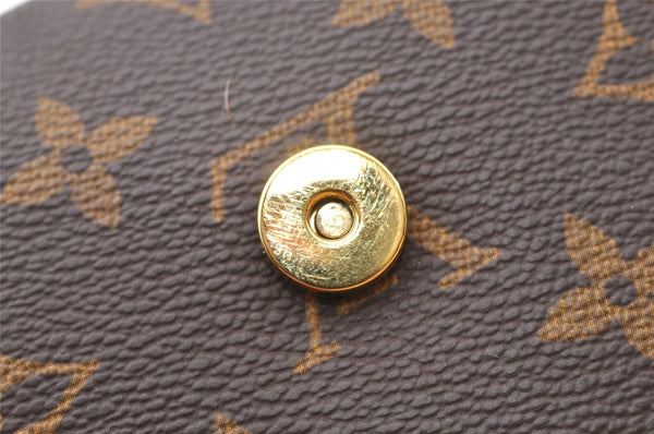 Authentic Louis Vuitton Monogram Pochette Twin GM Shoulder Bag M51852 LV 8224I