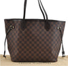 Authentic Louis Vuitton Damier Neverfull MM Shoulder Tote Bag N41358 LV 8225I