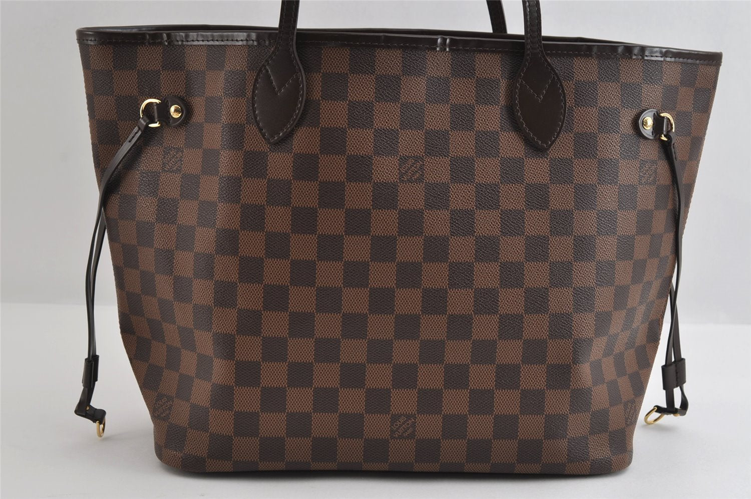 Authentic Louis Vuitton Damier Neverfull MM Shoulder Tote Bag N41358 LV 8225I