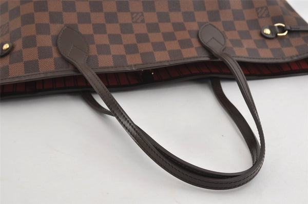 Authentic Louis Vuitton Damier Neverfull MM Shoulder Tote Bag N41358 LV 8225I