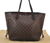 Authentic Louis Vuitton Damier Neverfull MM Shoulder Tote Bag N51105 LV 8228I