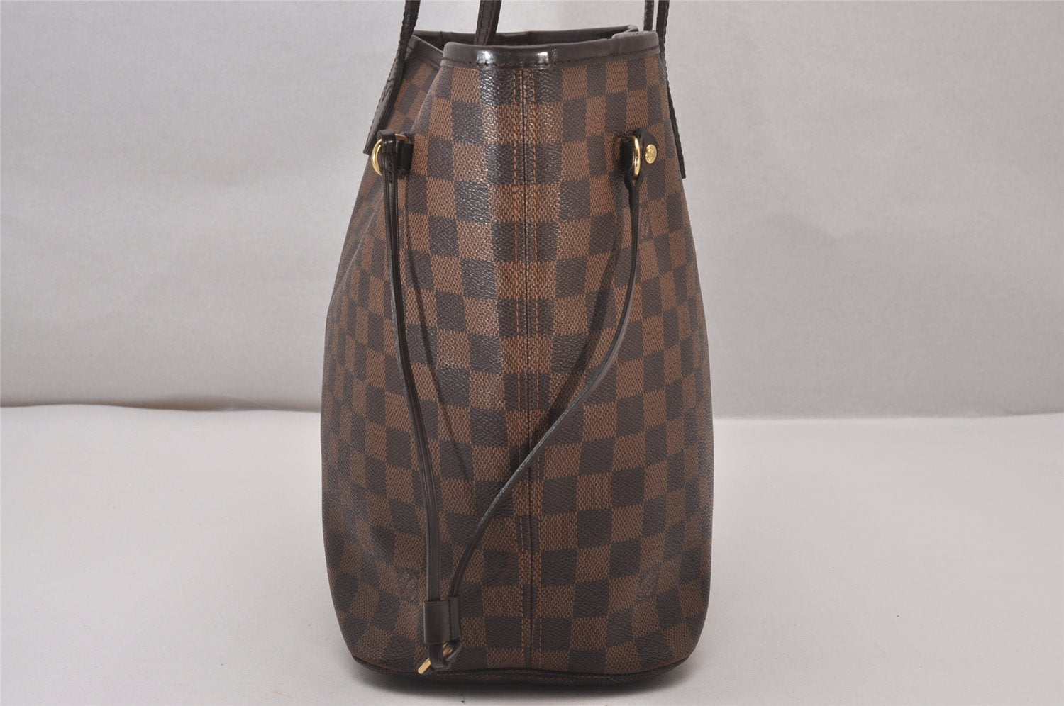 Authentic Louis Vuitton Damier Neverfull MM Shoulder Tote Bag N51105 LV 8228I