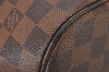 Authentic Louis Vuitton Damier Neverfull MM Shoulder Tote Bag N51105 LV 8228I