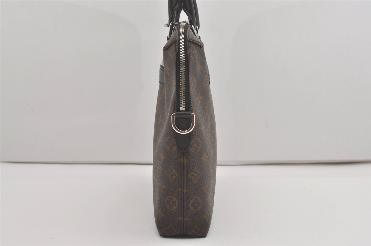 Authentic Louis Vuitton Monogram Macassar Porte Documents Jules Briefcase 8229I