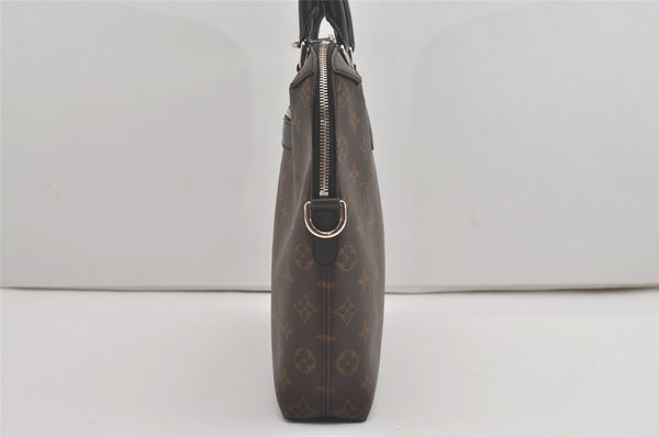 Authentic Louis Vuitton Monogram Macassar Porte Documents Jules Briefcase 8229I
