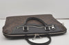 Authentic Louis Vuitton Monogram Macassar Porte Documents Jules Briefcase 8229I